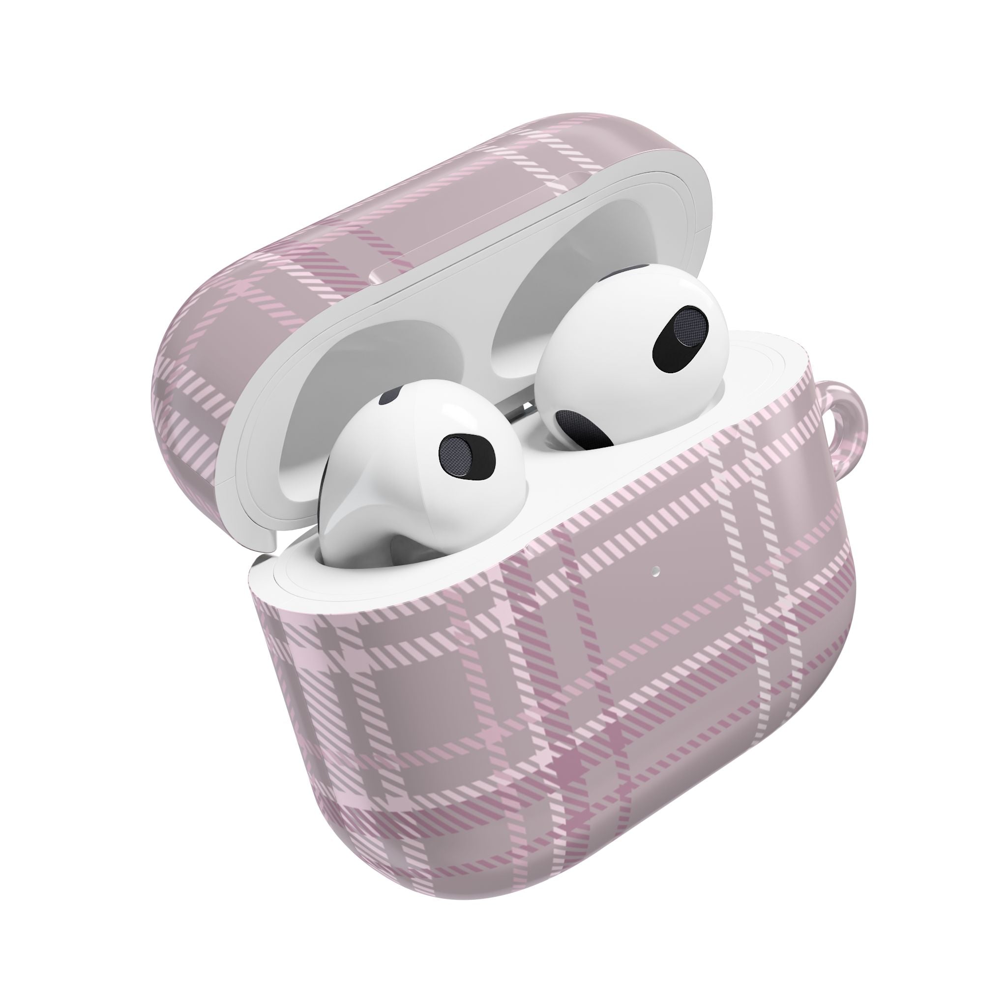 The Plaid Edit Mauve AirPod Case
