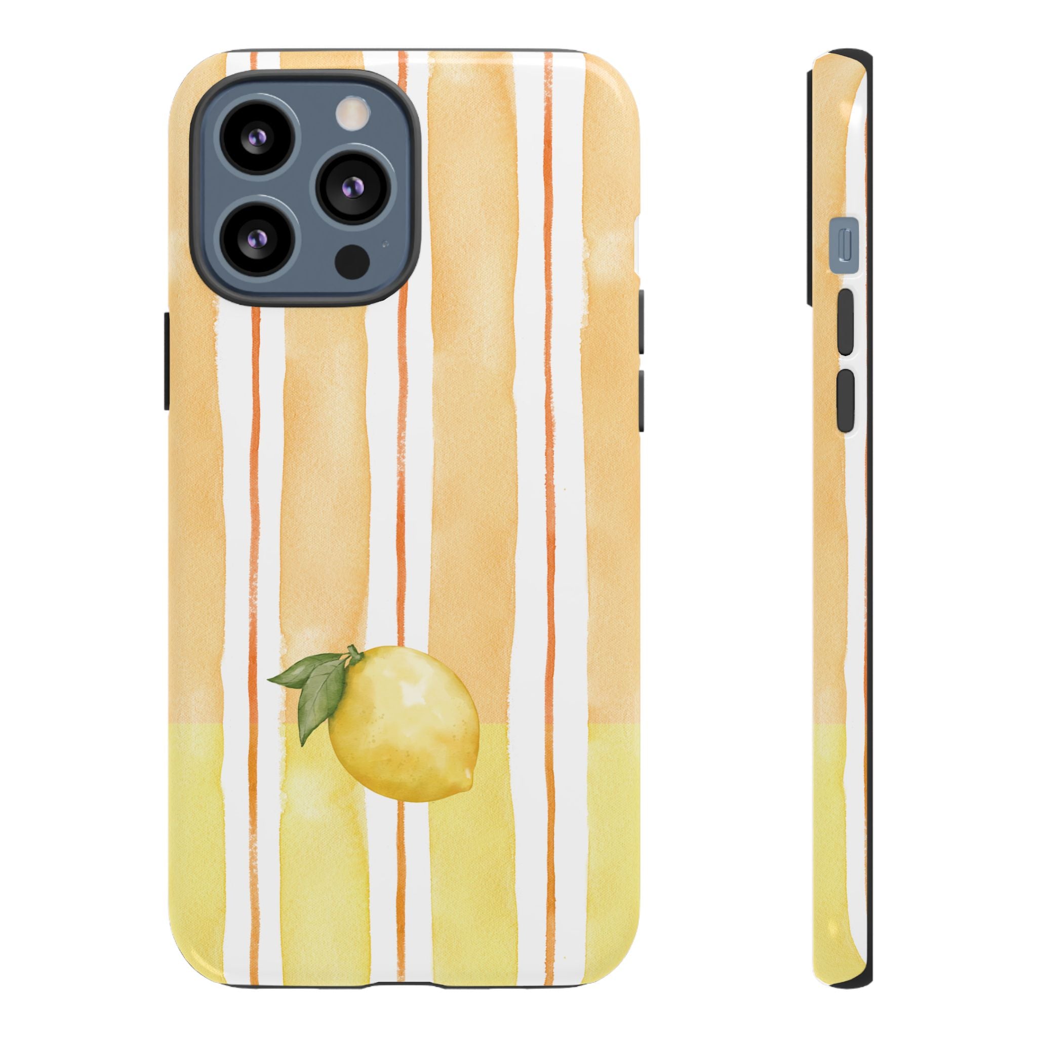 Lemon Orchard Stripes Phone Case
