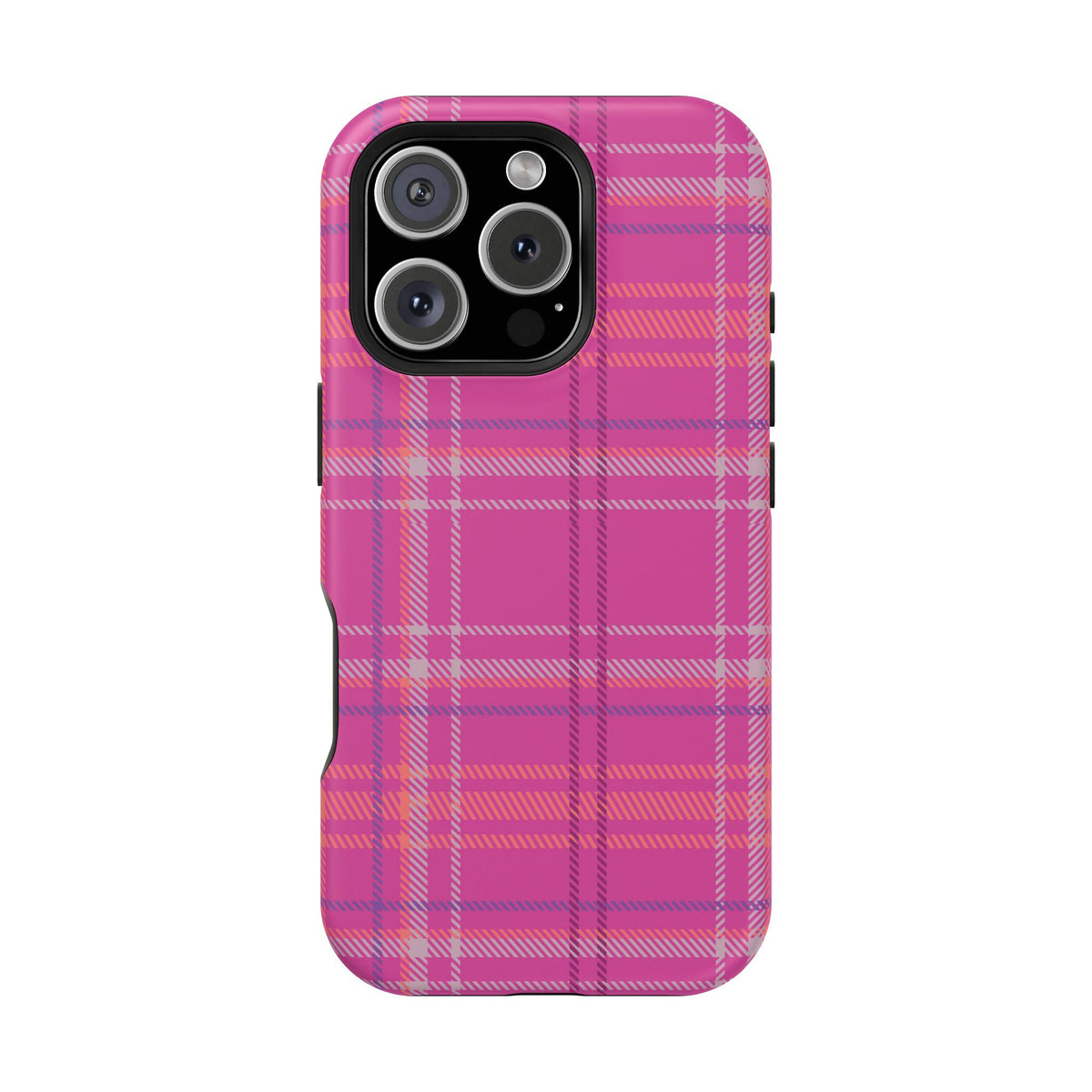 Berry Crush Plaid Magnetic Phone Case