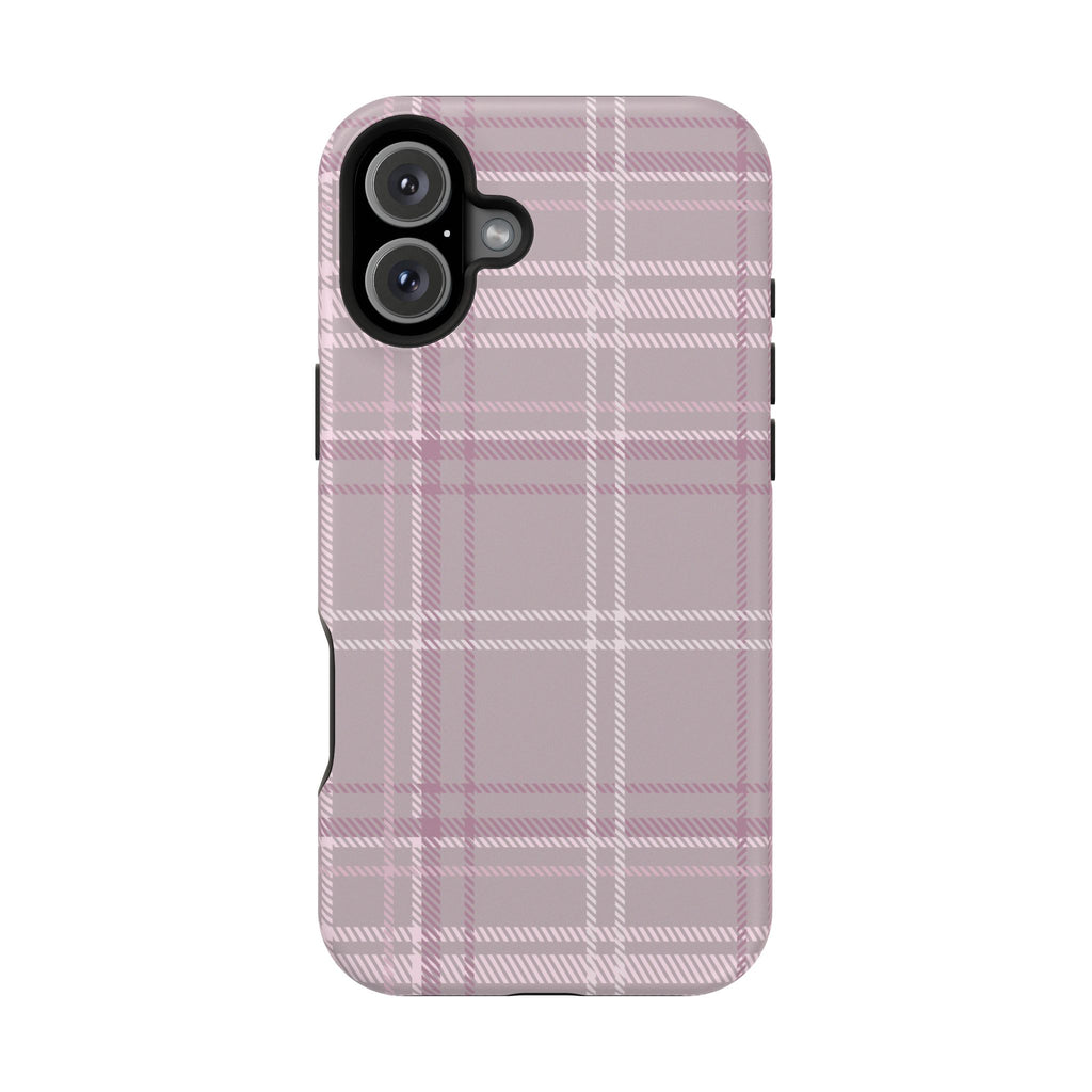 The Plaid Edit Mauve Phone Case