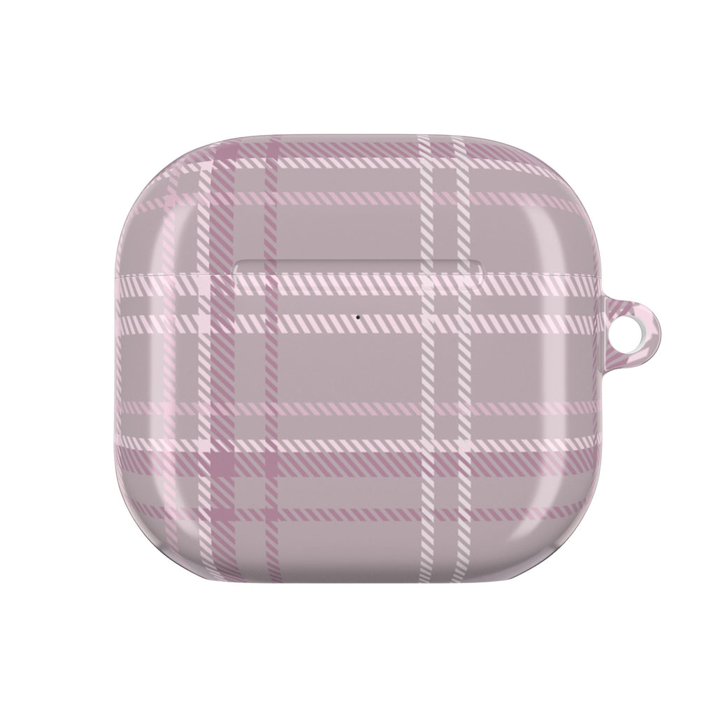 The Plaid Edit Mauve AirPod Case