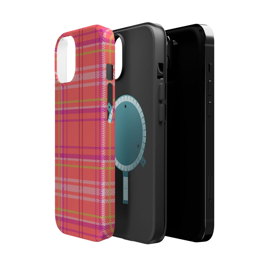 Golden Girl Plaid Magnetic Phone Case