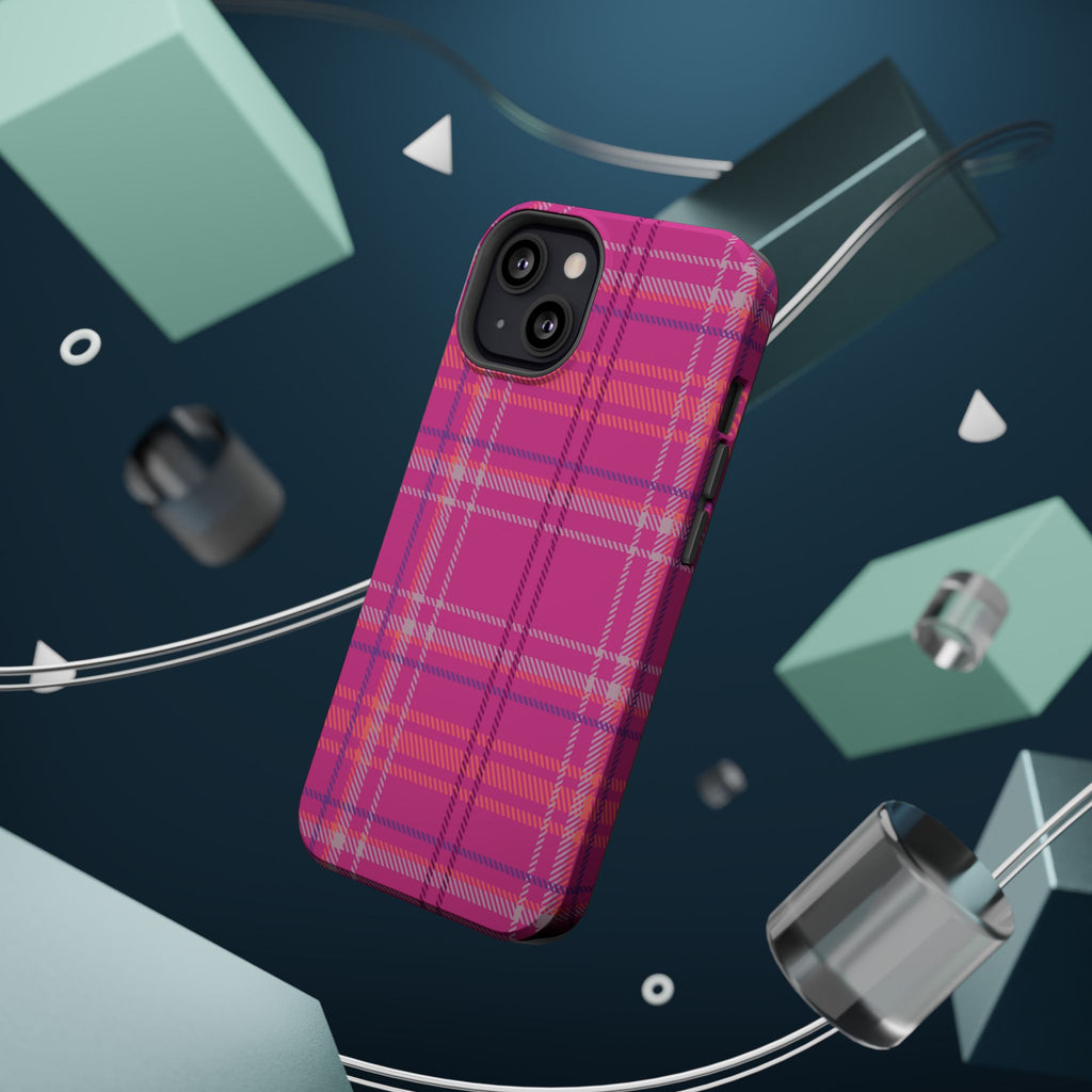 Berry Crush Plaid Magnetic Phone Case