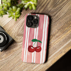 Cherry Orchard Stripes Phone Case