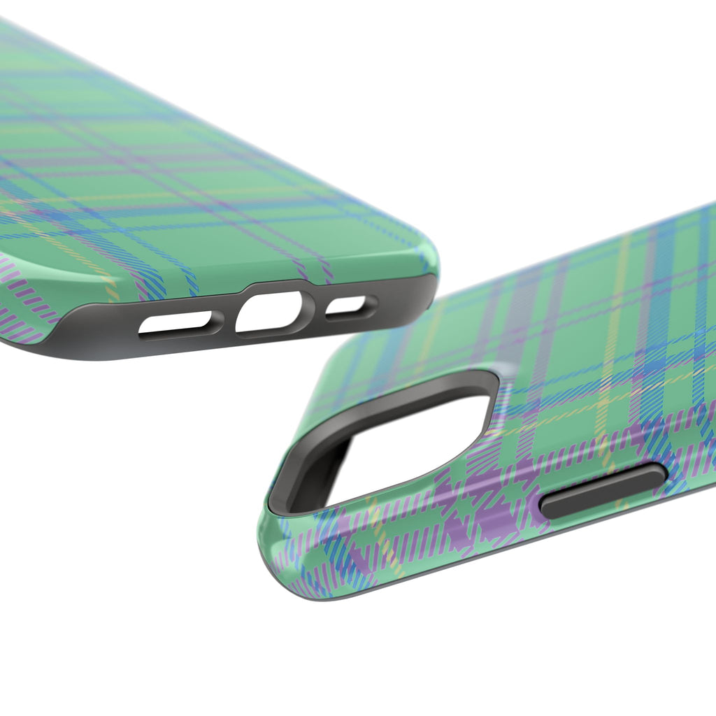 Fresh Energy Plaid Magnetic Phone Case
