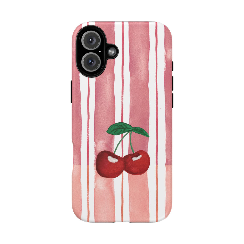 Cherry Orchard Stripes Phone Case