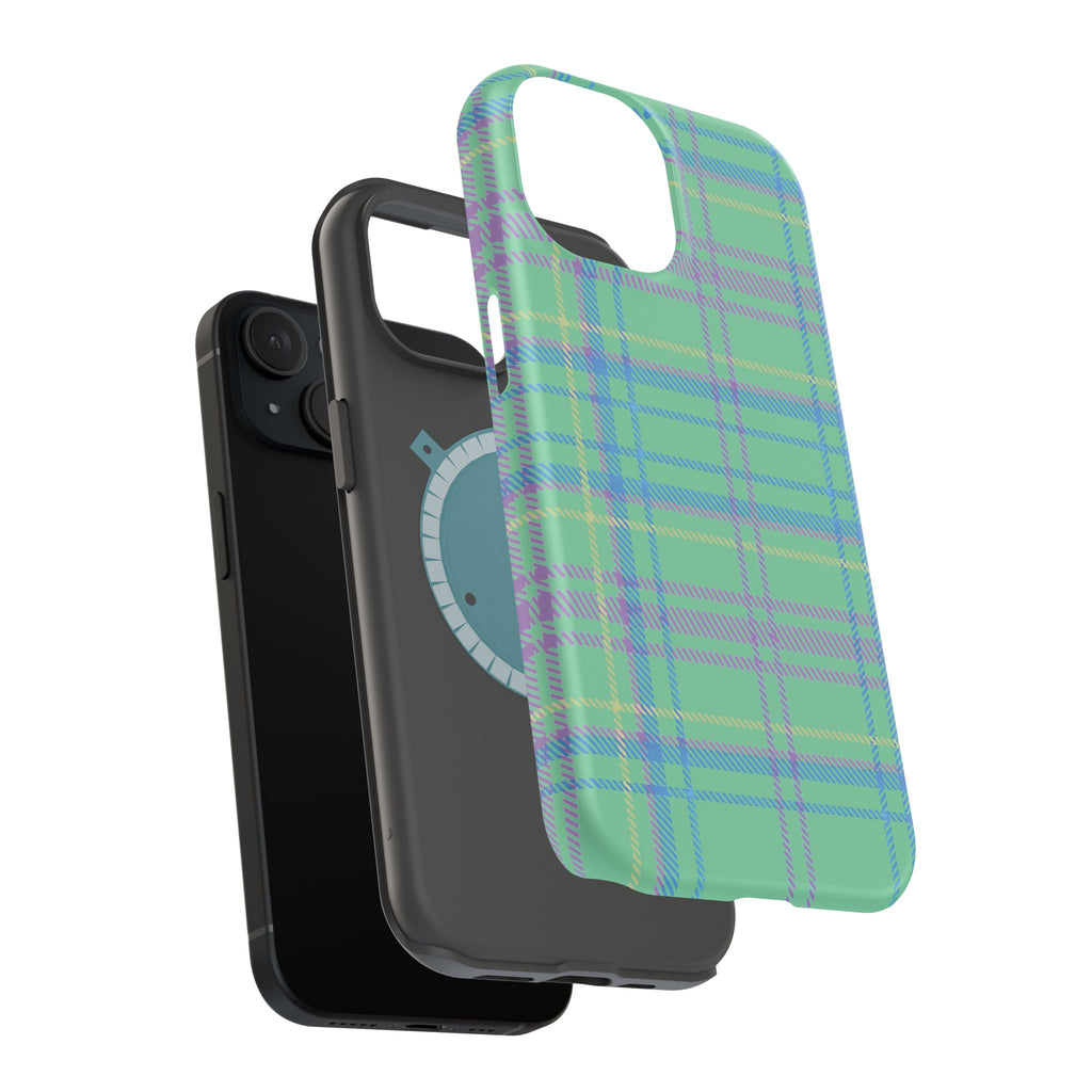 Fresh Energy Plaid Magnetic Phone Case