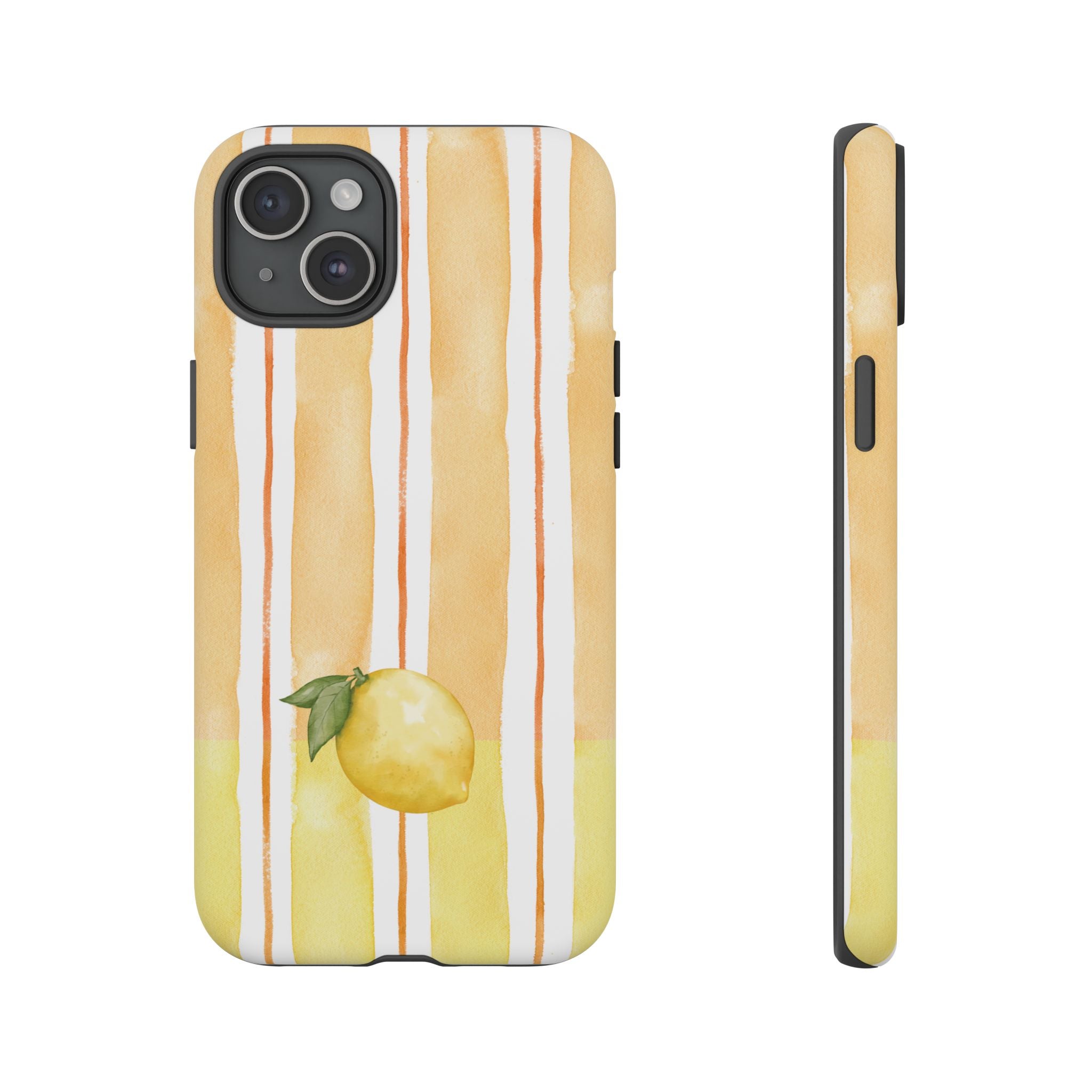 Lemon Orchard Stripes Phone Case
