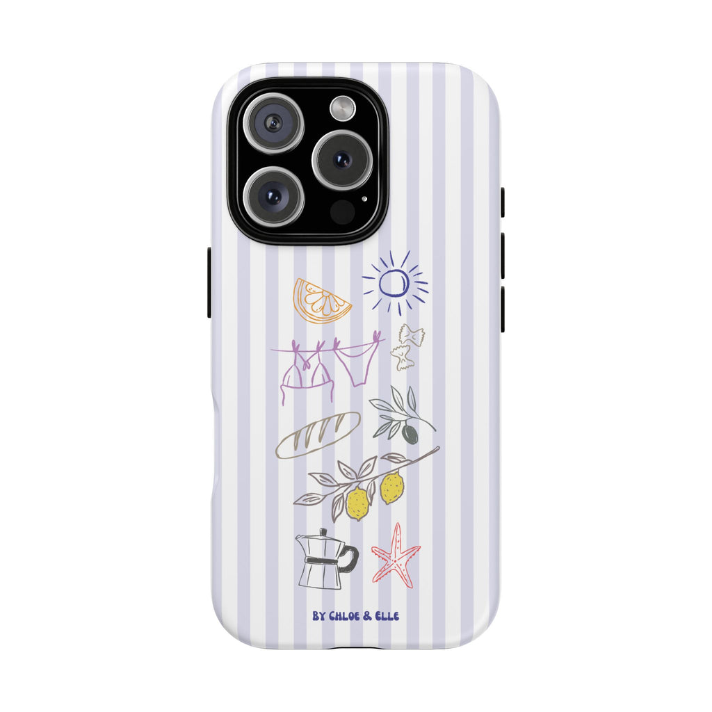 Amalfi Dreaming Blue Waters Phone Case