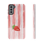 Strawberry Orchard Stripes Phone Case