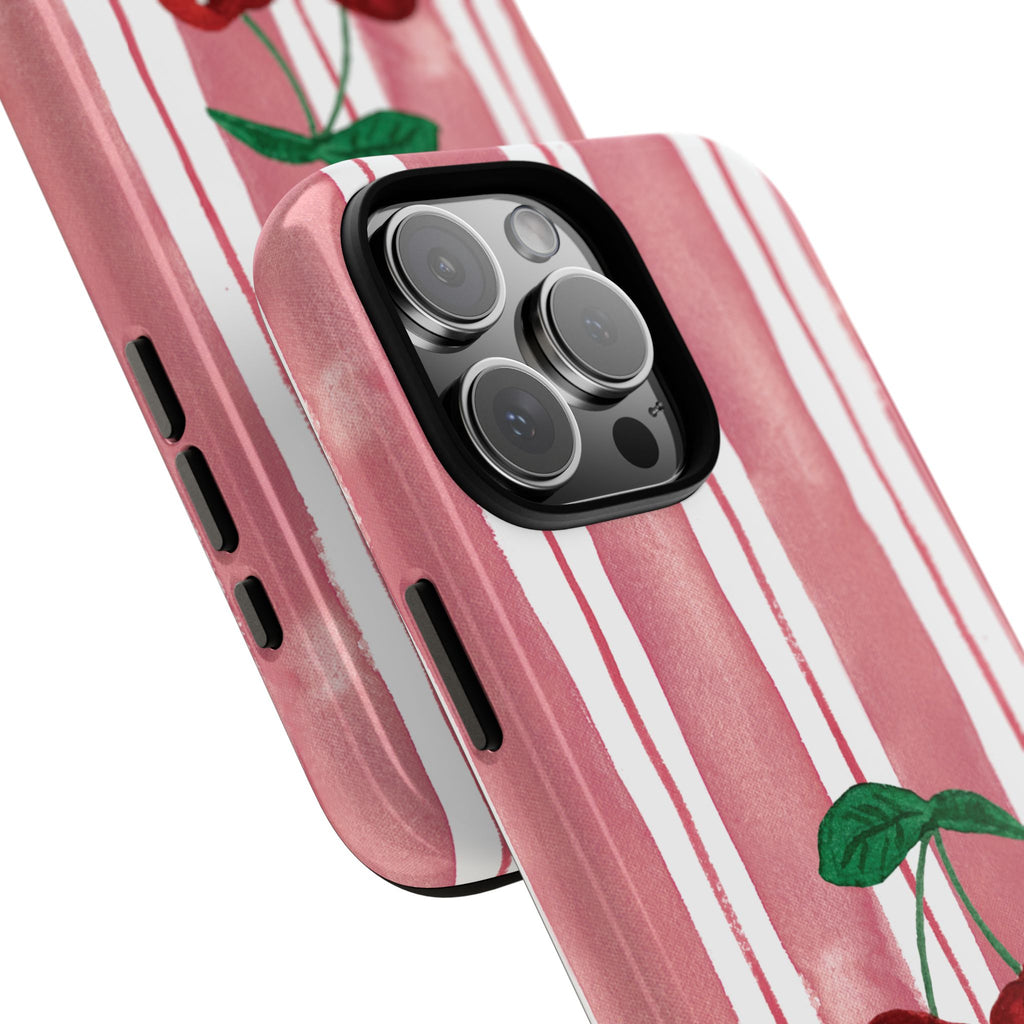 Cherry Orchard Stripes Phone Case