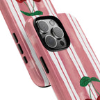 Cherry Orchard Stripes Phone Case