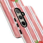 Strawberry Orchard Stripes Phone Case