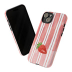 Strawberry Orchard Stripes Phone Case
