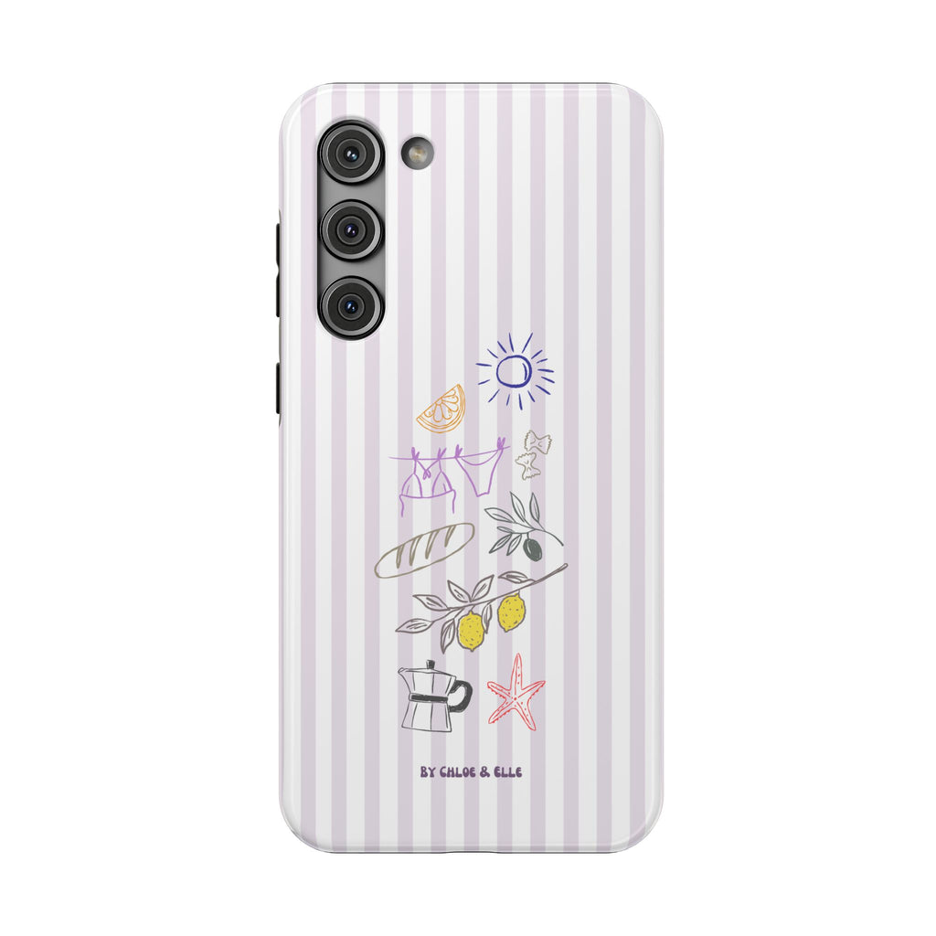 Amalfi Dreaming Petunia Phone Case