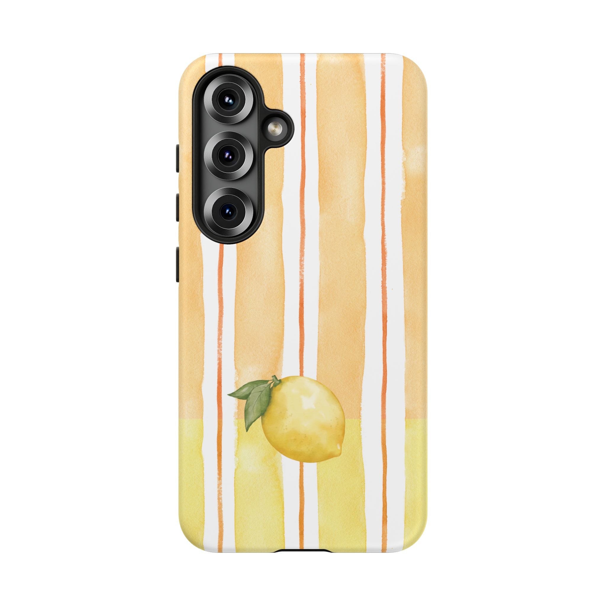 Lemon Orchard Stripes Phone Case