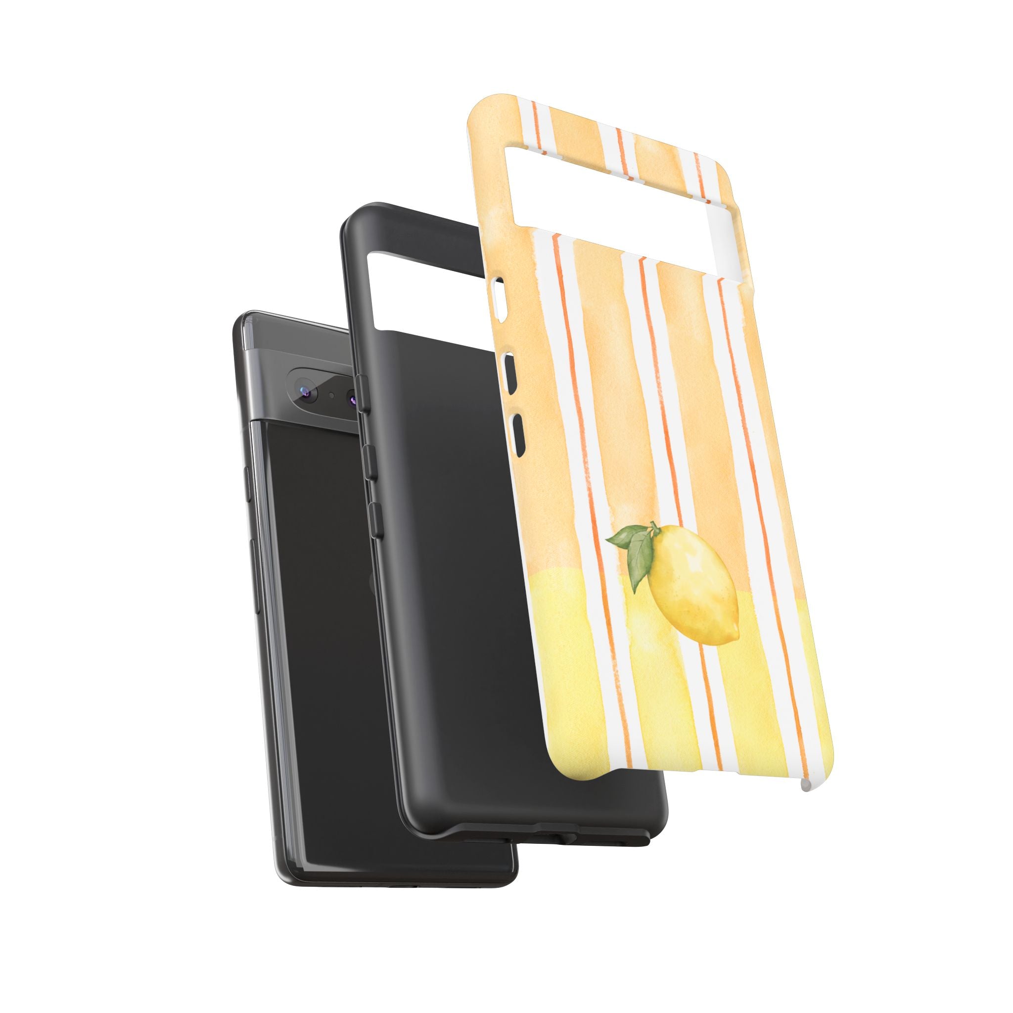Lemon Orchard Stripes Phone Case