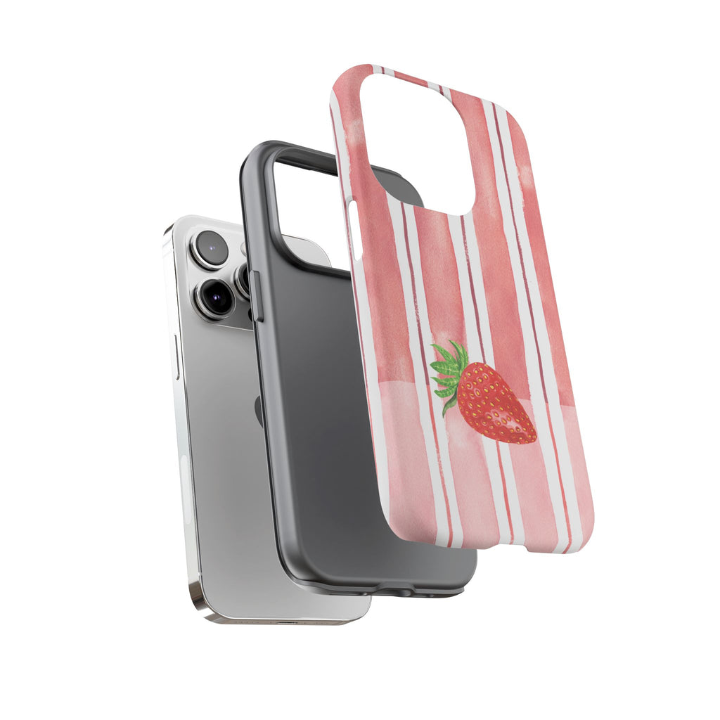 Strawberry Orchard Stripes Phone Case