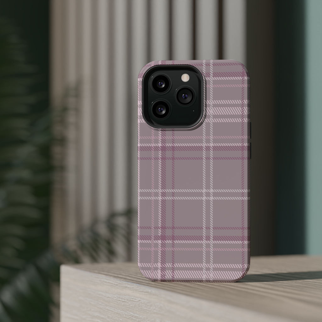 The Plaid Edit Mauve Phone Case