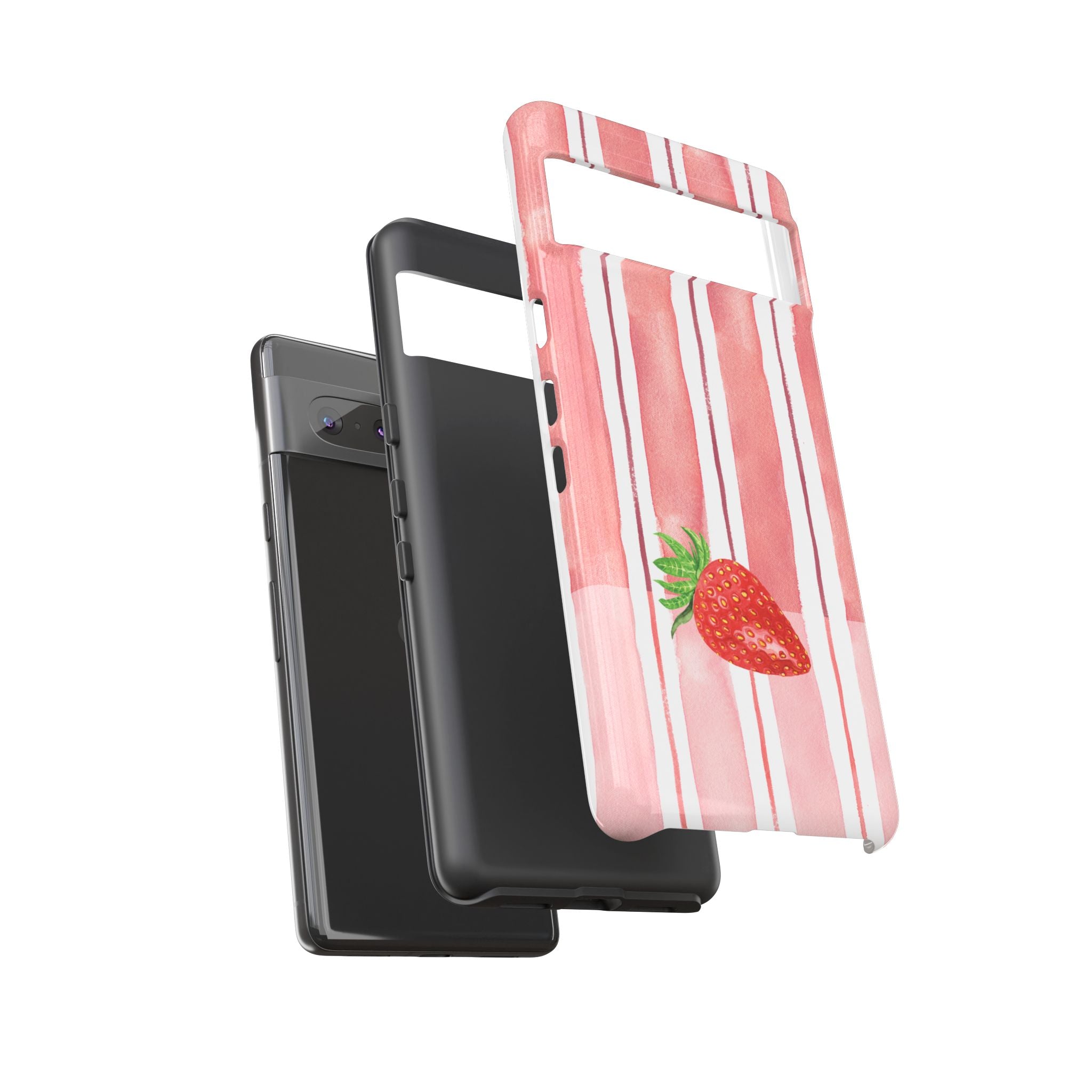 Strawberry Orchard Stripes Phone Case