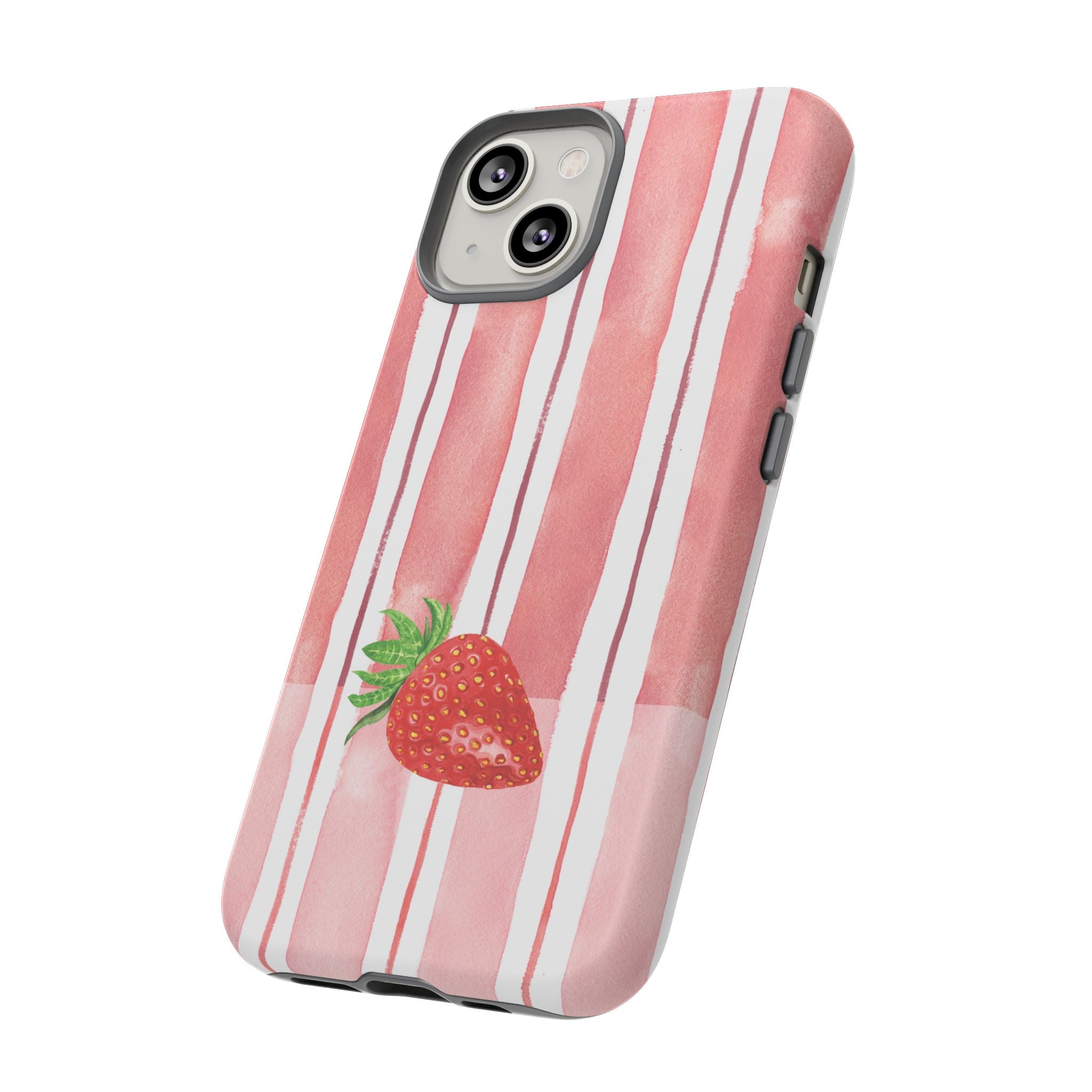 Strawberry Orchard Stripes Phone Case