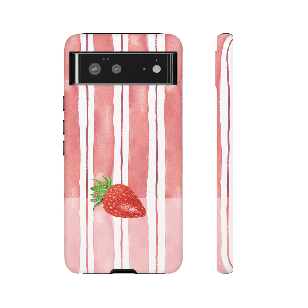 Strawberry Orchard Stripes Phone Case