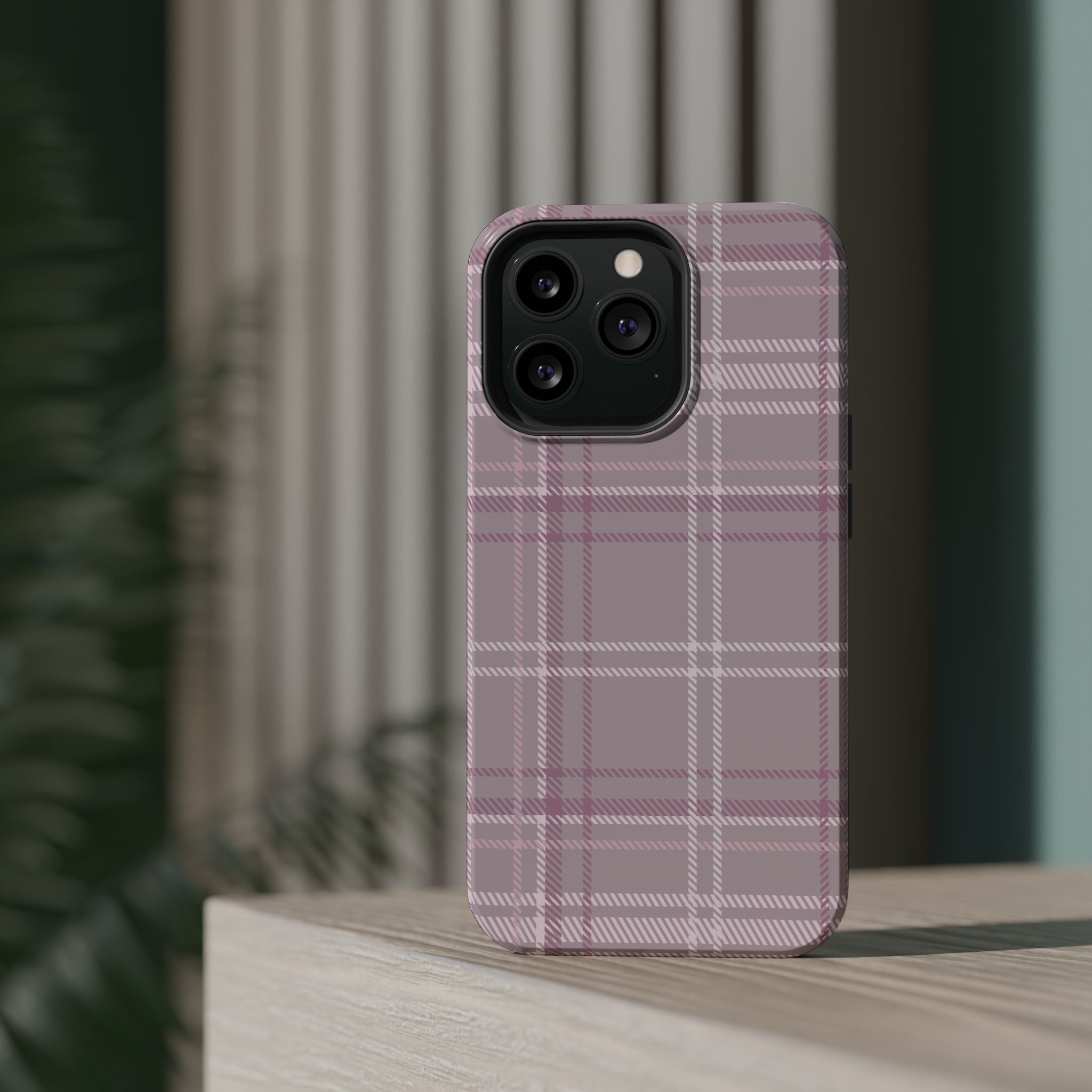 The Plaid Edit Mauve Phone Case