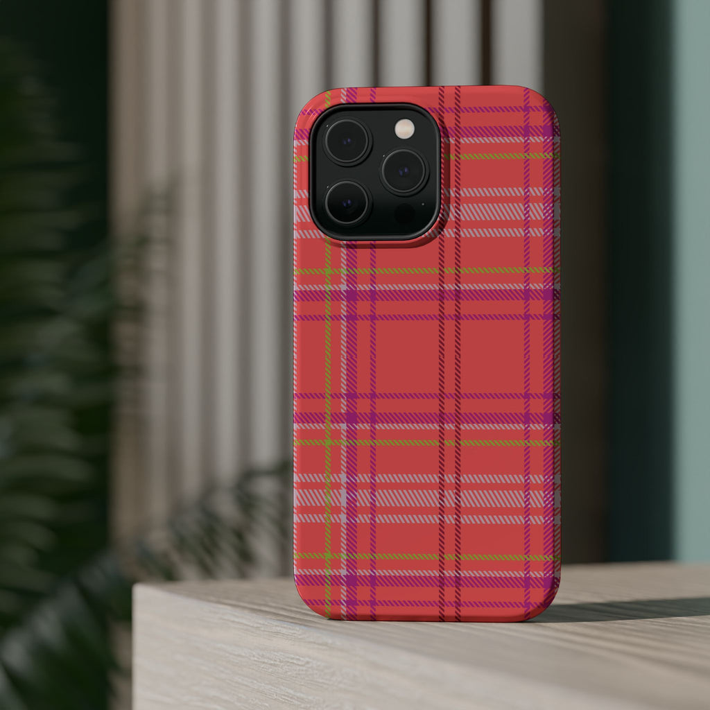 Golden Girl Plaid Magnetic Phone Case