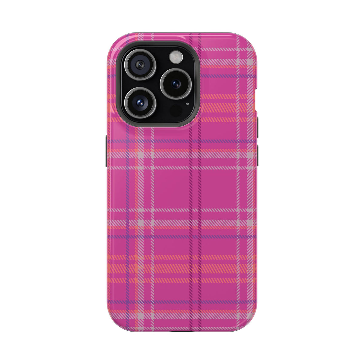 Berry Crush Plaid Magnetic Phone Case