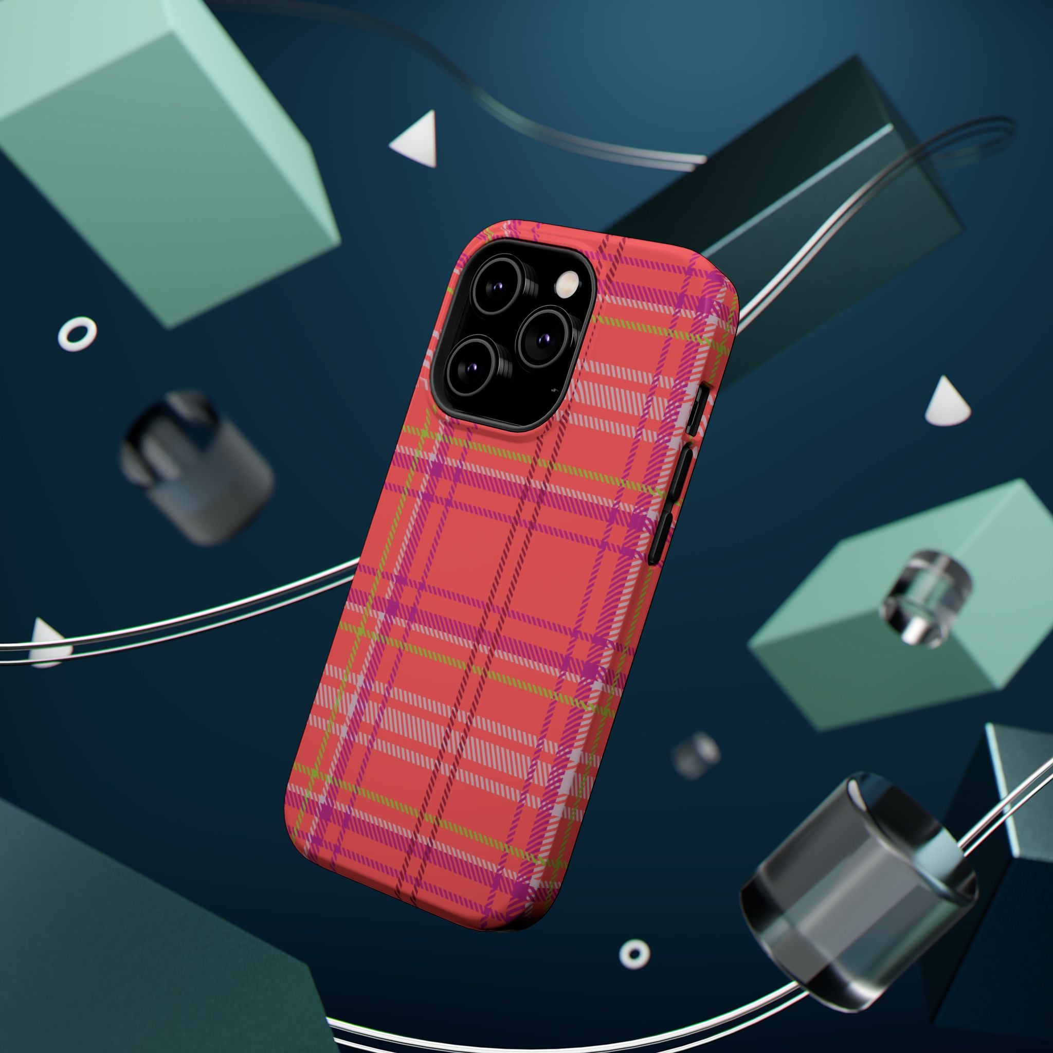 Golden Girl Plaid Magnetic Phone Case