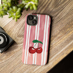 Cherry Orchard Stripes Phone Case