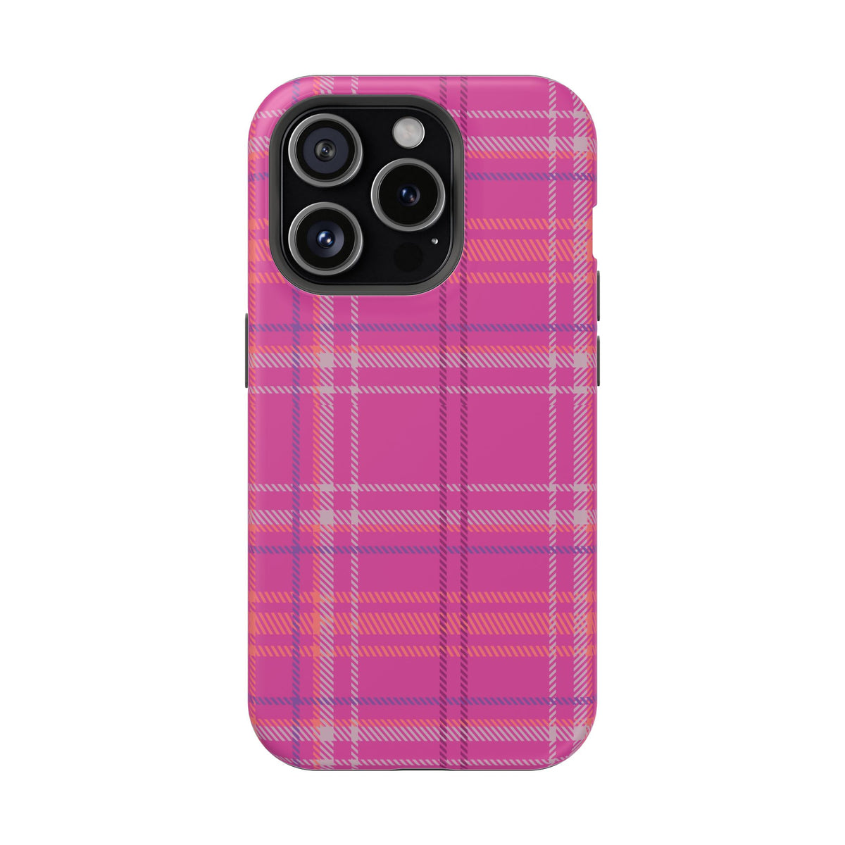 Berry Crush Plaid Magnetic Phone Case