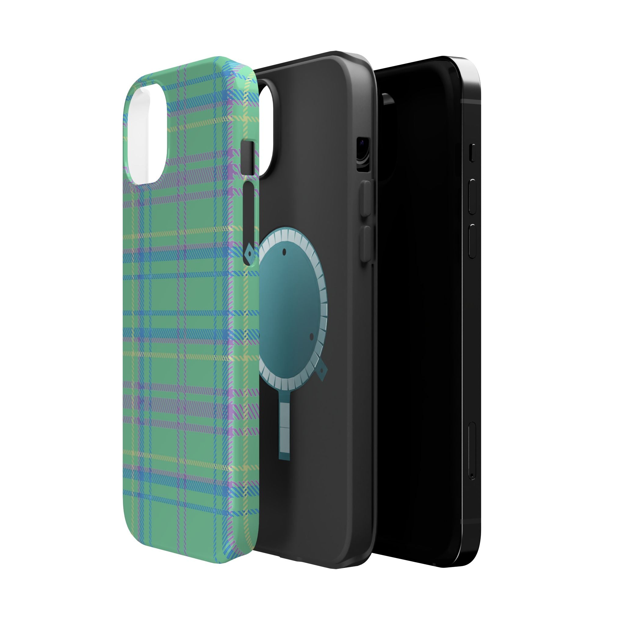 Fresh Energy Plaid Magnetic Phone Case