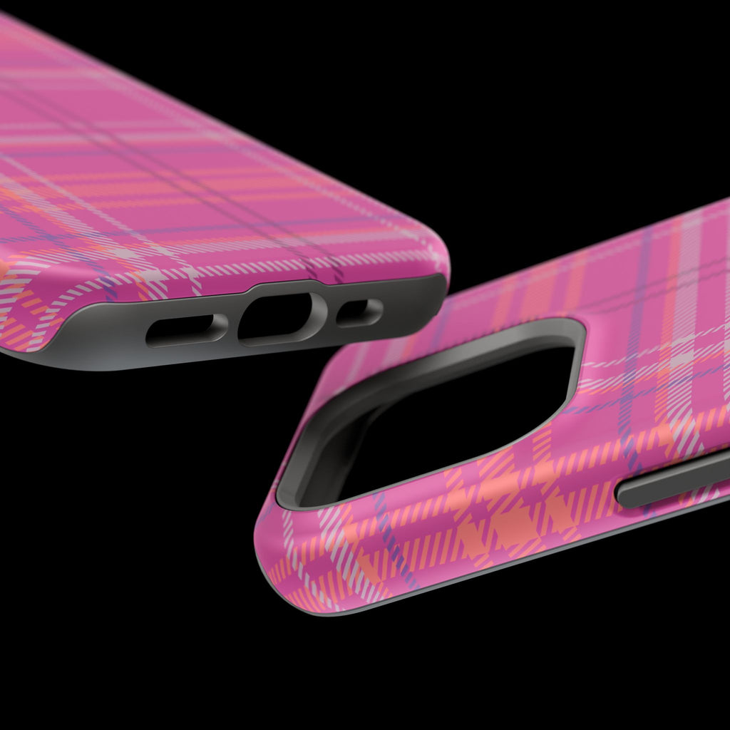 Berry Crush Plaid Magnetic Phone Case