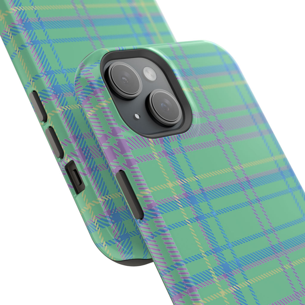Fresh Energy Plaid Magnetic Phone Case
