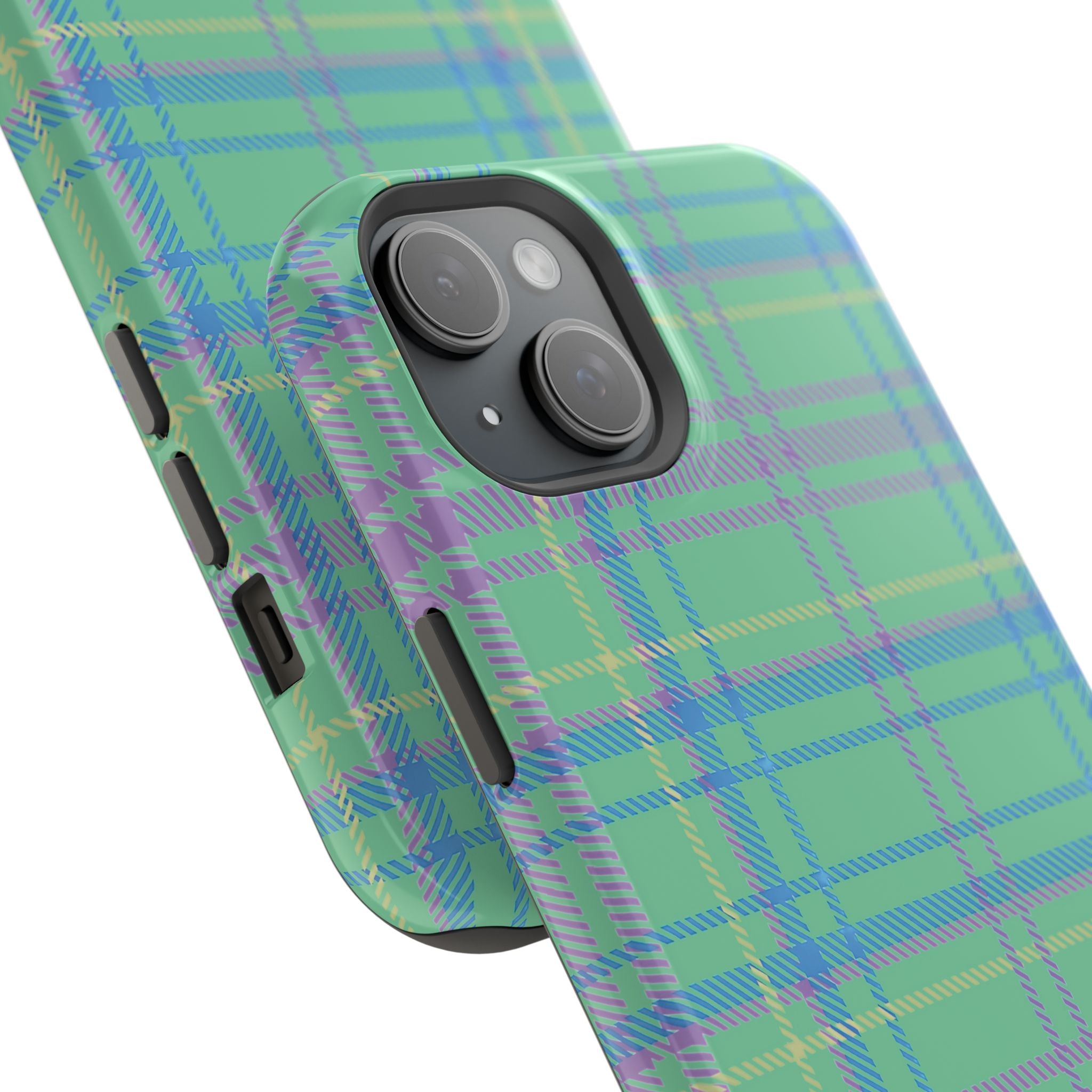 Fresh Energy Plaid Magnetic Phone Case