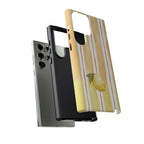 Lemon Orchard Stripes Phone Case