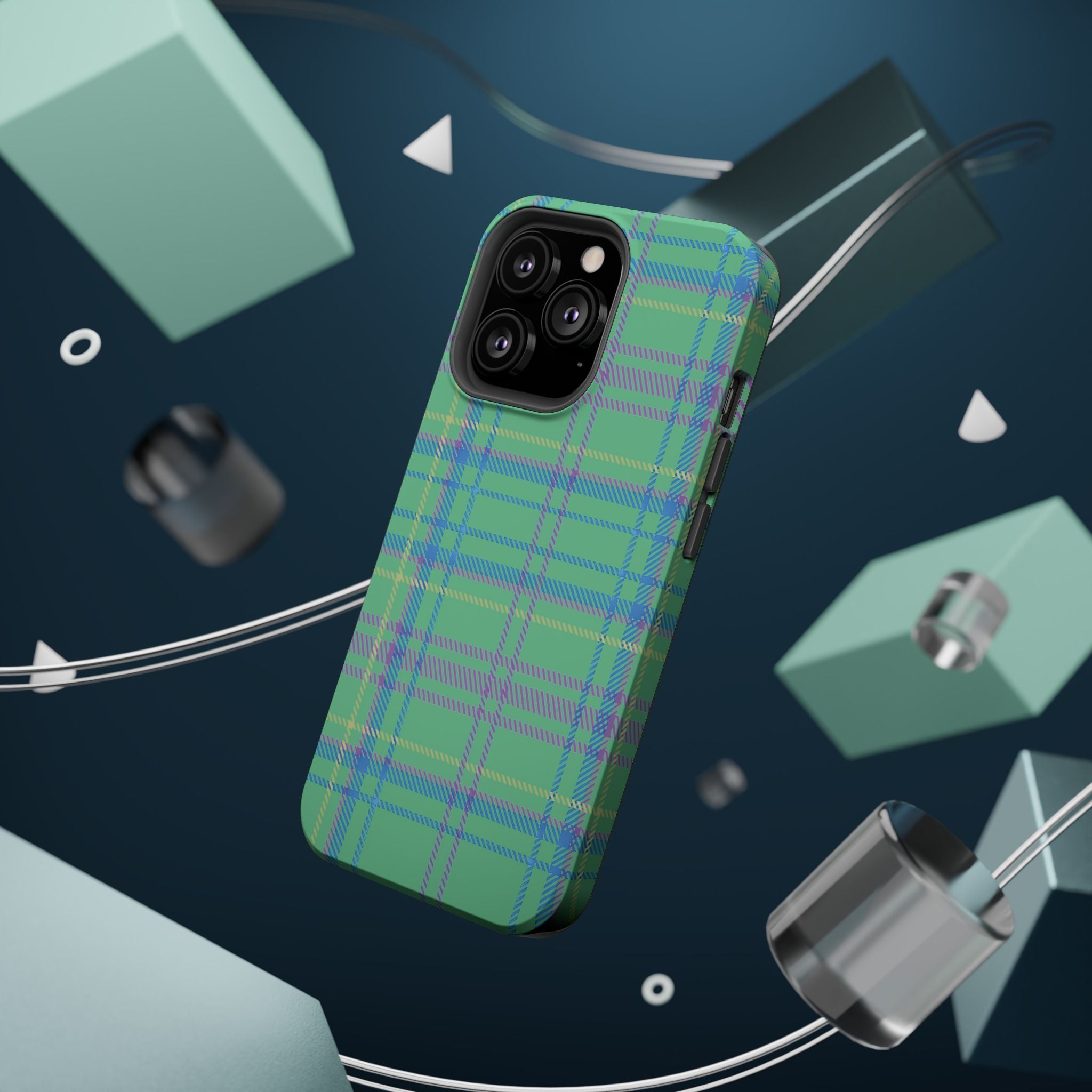 Fresh Energy Plaid Magnetic Phone Case