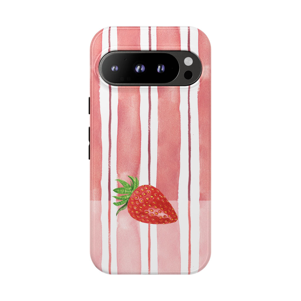 Strawberry Orchard Stripes Phone Case