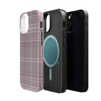 The Plaid Edit Mauve Phone Case