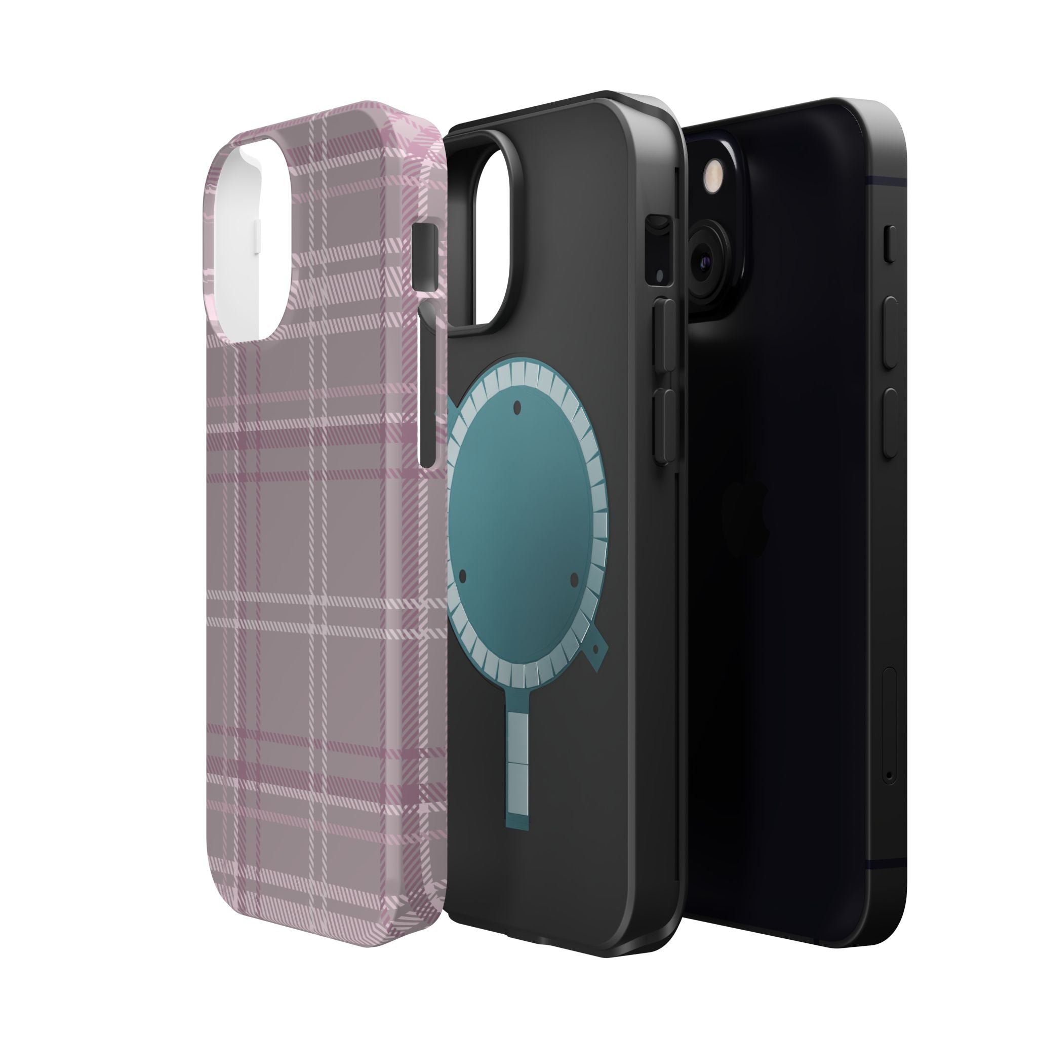The Plaid Edit Mauve Phone Case