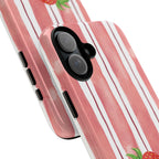 Strawberry Orchard Stripes Phone Case