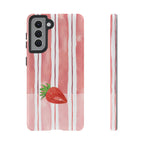 Strawberry Orchard Stripes Phone Case