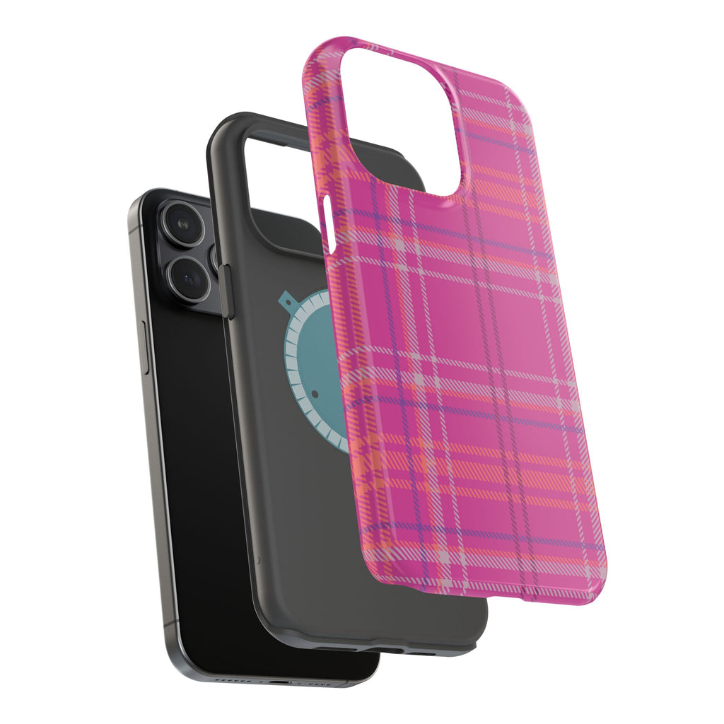 Berry Crush Plaid Magnetic Phone Case