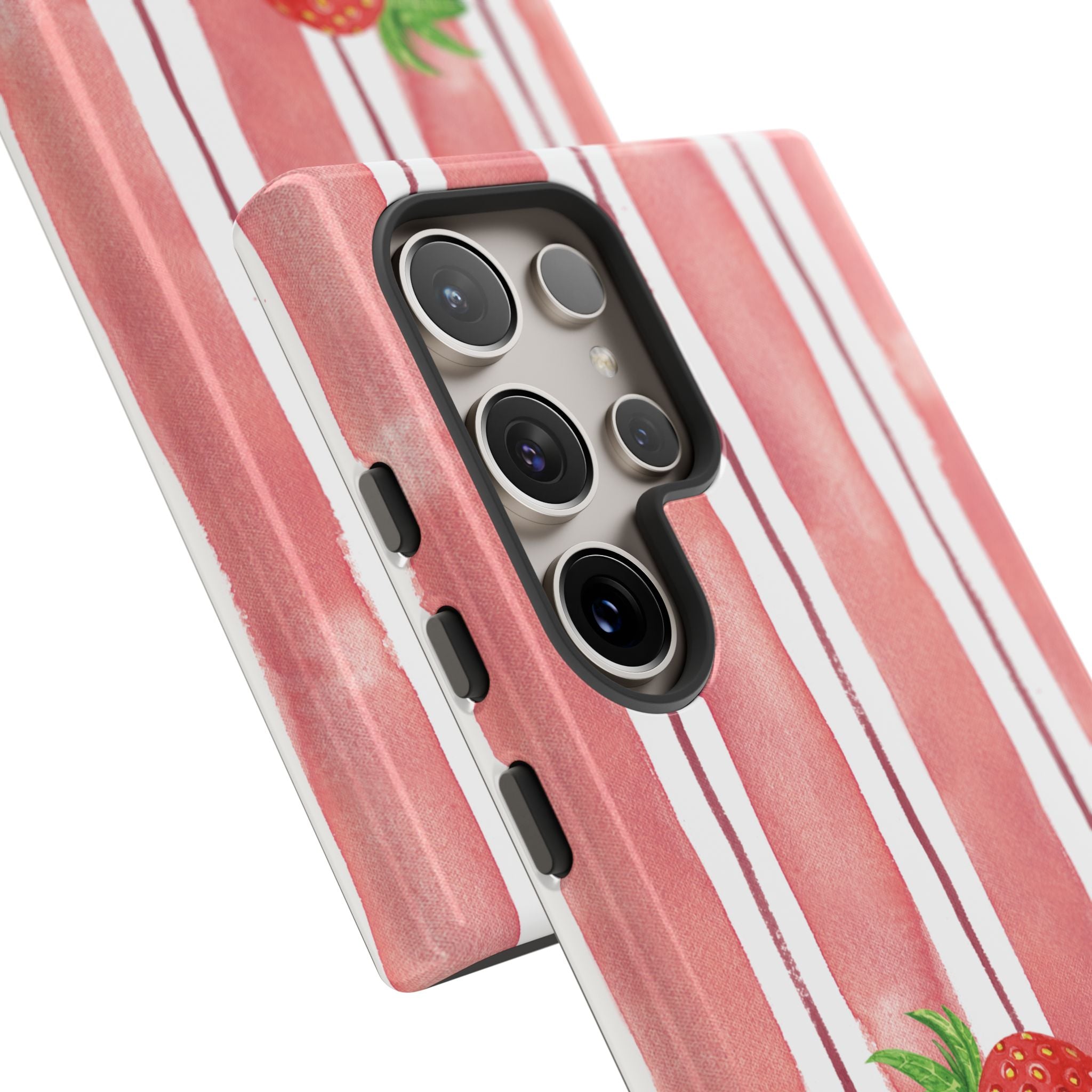 Strawberry Orchard Stripes Phone Case