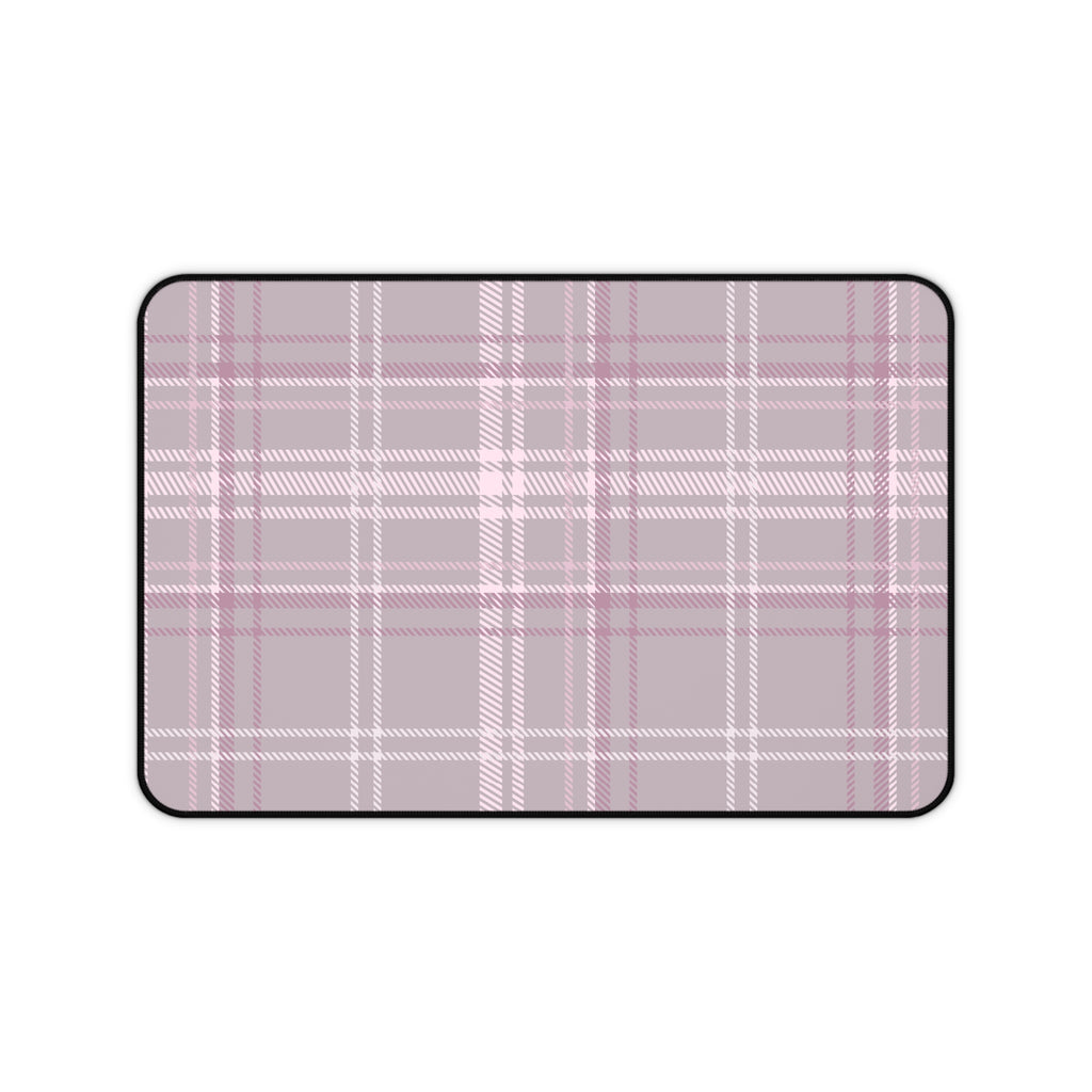 The Plaid Edit Mauve Desk Mat