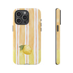 Lemon Orchard Stripes Phone Case
