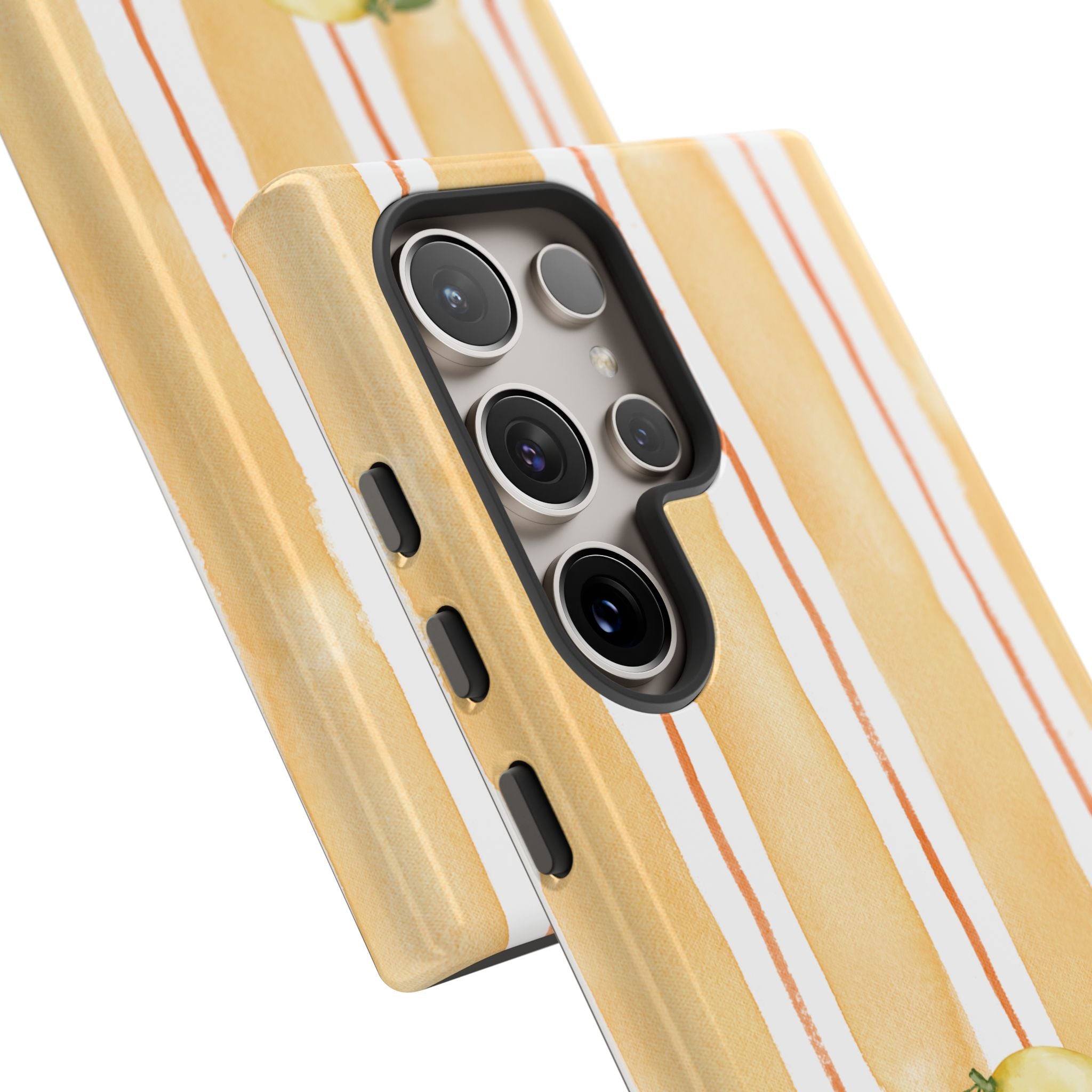 Lemon Orchard Stripes Phone Case