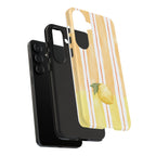Lemon Orchard Stripes Phone Case
