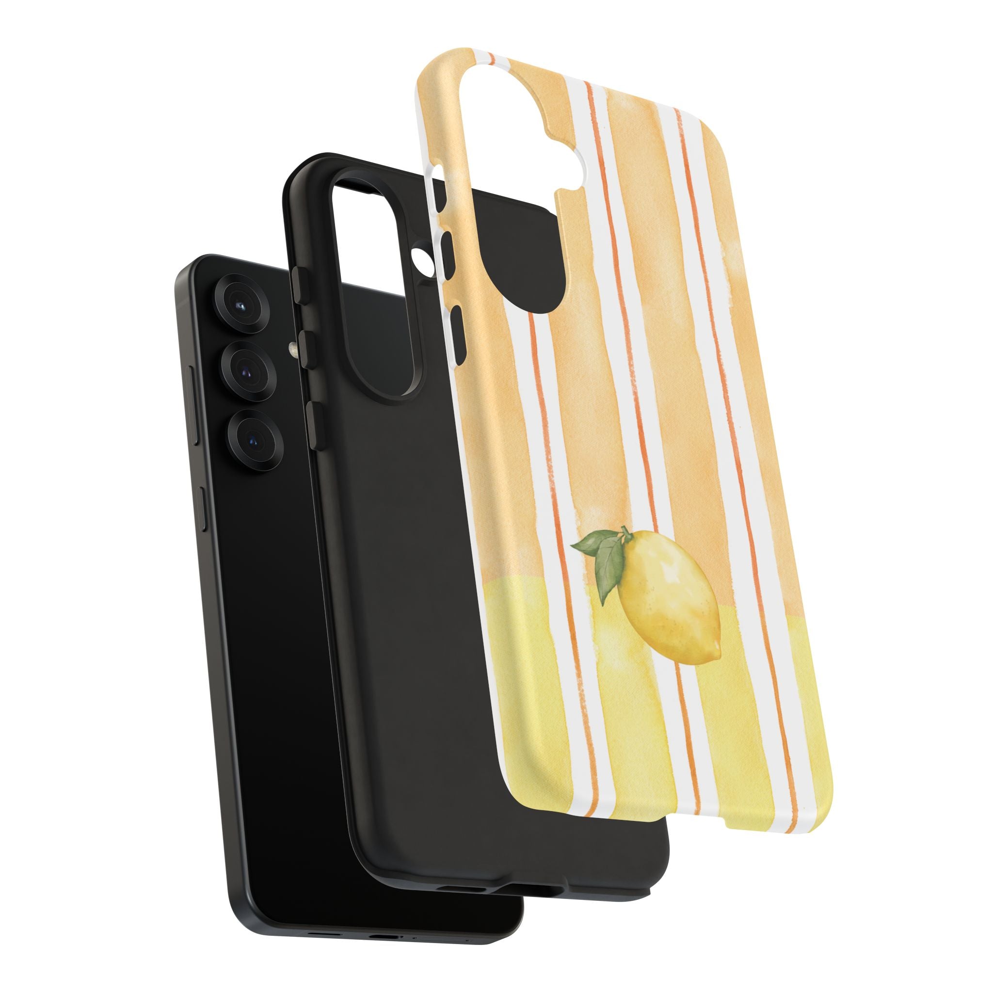 Lemon Orchard Stripes Phone Case